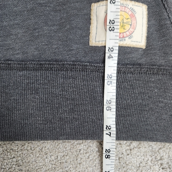 Hollister VTG Y2K 2000s Skater Half Zip Hooded Sweatshirt Grey Hoodie Size XL - Picture 13 of 16
